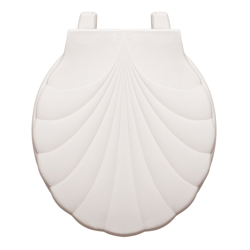 Centoco Sea Shell Design Plastic Round Toilet Seat & Reviews Wayfair